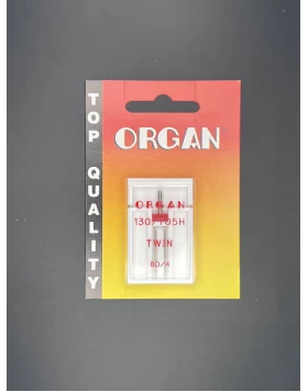  Διπλή Βελόνα Organ Twin 80/4mm