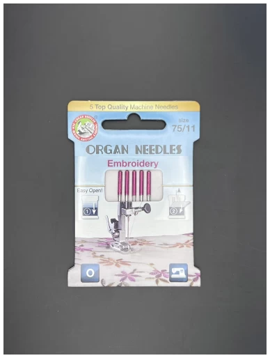 Βελονες Organ Embroidery 75/11