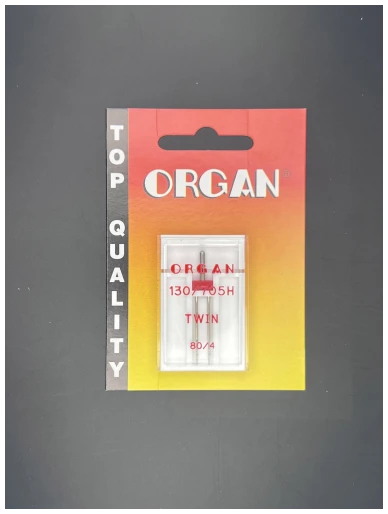  Διπλή Βελόνα Organ Twin 80/4mm